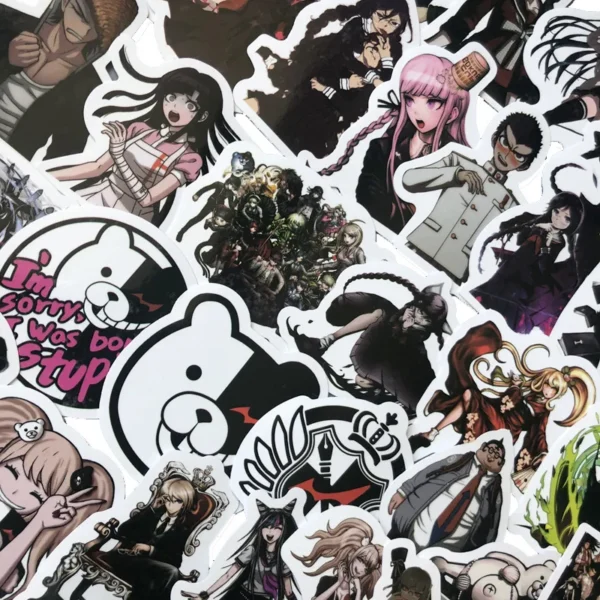 10/50PCS Mixed Danganronpa Game Stickers DIY Snowboard Laptop Luggage Fridge Guitar Graffiti Waterproof Classic Kid Toy Stickers