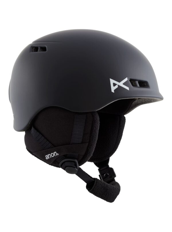 Anon Kids' Burner Ski & Snowboard Helmet, Black, LX