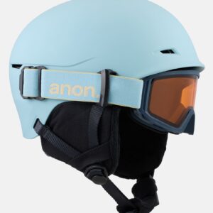 Anon Kids' Define Ski & Snowboard Helmet, Rock Lichen, LX