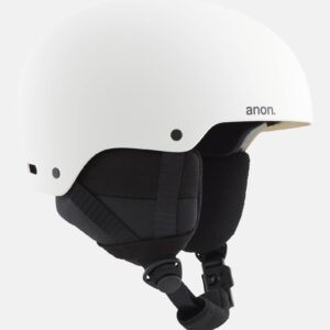 Anon Kids' Rime 3 Ski & Snowboard Helmet, White, LX