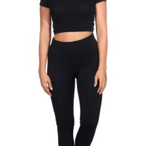 Aurela Damenmode Thermoleggings Damenleggings leicht angeraute Thermoleggings Skiunterwäsche (1-tlg) mit hohem Komfortbund (Wabenbund), max. Körpergröße bis 1,69m