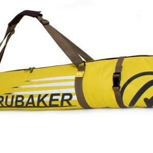 BRUBAKER Skitasche Carver Champion Ski Tasche - Gelb (Skibag für Skier und Skistöcke, 1-tlg., reißfest und schnittfest), gepolsterter Skisack mit Zipperverschluss