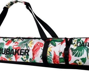 BRUBAKER Sporttasche Carver Pro Ski Tasche - Flamingo (Skibag für Skier und Skistöcke, 1-tlg., reißfest und schnittfest), gepolsterter Skisack mit Zipperverschluss