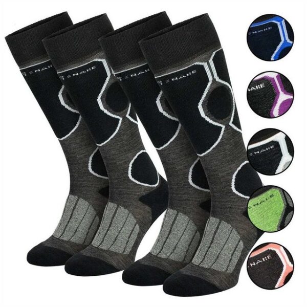 Black Snake Skisocken high protection (2-Paar) gepolsterte Funktionssocken Ski Snowboard Sportsocken