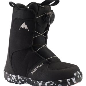 Burton Kids' Grom BOA® Snowboard Boots, Black, 11C