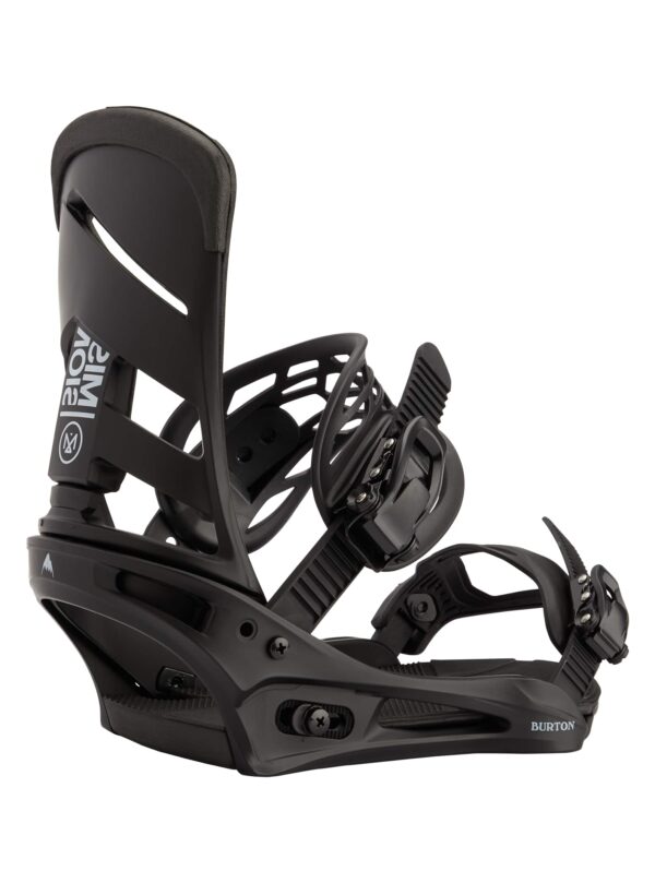 Burton Men's Mission Re:Flex Snowboard Bindings, Black, L