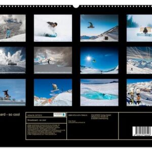 CALVENDO Wandkalender Snowboard - so cool (Premium, hochwertiger DIN A2 Wandkalender 2023, Kunstdruck in Hochglanz)