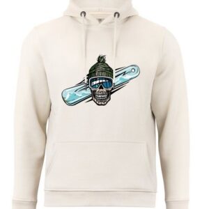 Cotton Prime® Hoodie Skull on Snowboarding mit weichem Innenfleece