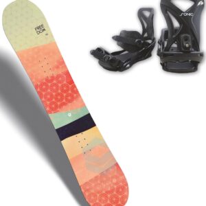 F2 Snowboard "FTWO FREEDOM WOMAN APRICOT 21/22", (Set)