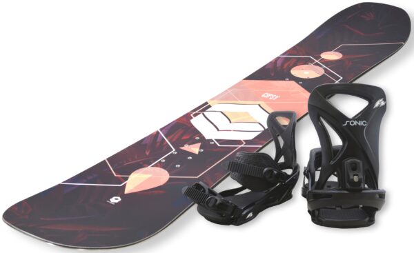 F2 Snowboard "FTWO Gipsy woman peach", (Set, 2er-Pack), Inkl. Bindung mit Befestigungsmaterialien