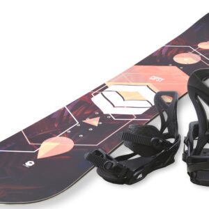 F2 Snowboard "FTWO Gipsy woman peach", (Set, 2er-Pack), Inkl. Bindung mit Befestigungsmaterialien