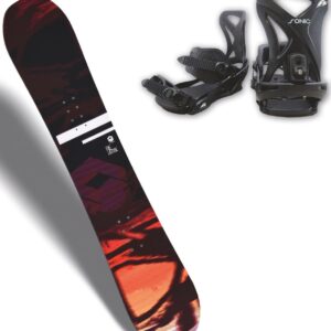 F2 Snowboard "FTWO Reverse 01 MAN Sunset 21/22", (Set)