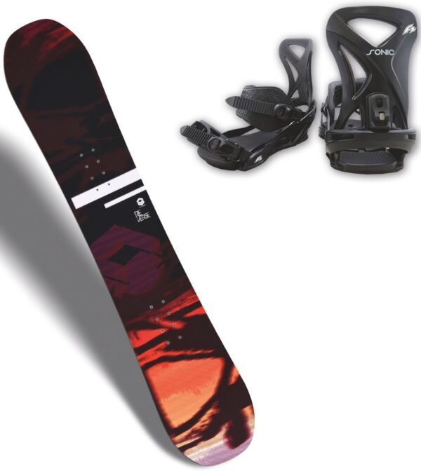 F2 Snowboard "FTWO Reverse 01 MAN Sunset 21/22", (Set)