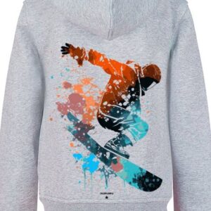 F4NT4STIC Kapuzenpullover Snowboarder Print