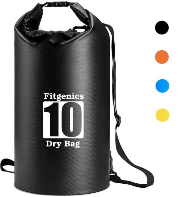 Fitgenics Drybag Fitgenics Dry Bag Trockensack wasserdichte Trockentasche wasserfest strandsafe Beutel für Kajak Boot Angeln Rafting Wassersport Camping Snowboarden Wandern Kanu Tauchen Segeln Surfen, Multifunktional