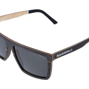 Gamswild Sonnenbrille UV400 GAMSSTYLE Holzbrille polarisierte Gläser getönt Damen Herren Modell WM0010, braun, schwarz