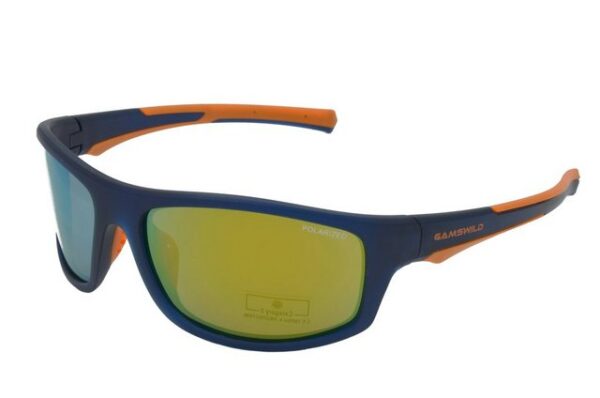 Gamswild Sportbrille WS2238 Sonnenbrille Damen Herren Fahrradbrille Skibrille Unisex, TR90 / polarisiert, grau, blau, schwarz-rot, -orange, -grün