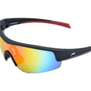 Gamswild Sportbrille UV400 Sonnenbrille Fahrradbrille Skibrille TR90 Damen Herren, Modell WS2436 in, blau, schwarz, weiß