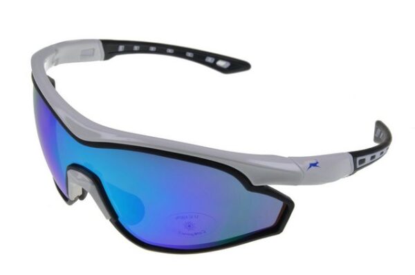 Gamswild Sportbrille WS7534 Sonnenbrille Damen Herren Fahrradbrille Skibrille Unisex, weiß, blau, grün, "Neuerscheinung 2022