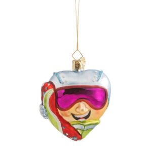 Käthe Wohlfahrt Christbaumschmuck Herz Snowboarder