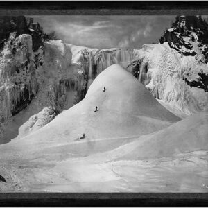 Kunstdruck Ice cone, Montmorency Falls, QC Kanada USA Winter Ski Schlitten Faks_S, (1 St)