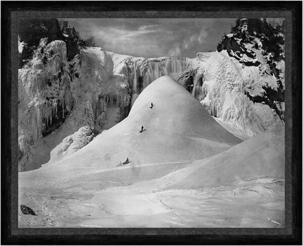 Kunstdruck Ice cone, Montmorency Falls, QC Kanada USA Winter Ski Schlitten Faks_S, (1 St)