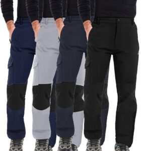 MEETYOO Outdoorhose Herren Trekkinghose Thermo Wanderhose Snowboardhose (Fleece Softshellhose, Radlerhose, Sports Hose, Cargohose) Skifahren, Snowboarden, Camping, Radfahren