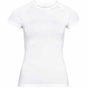 Odlo Performance X-Light ECO Bl Top Crew Neck S/S W Damen Funktionsunterhemd (Weiß M ) Skiunterwäsche