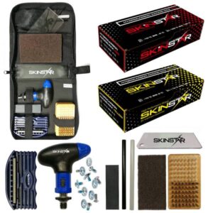 SKINSTAR Reparatur Tool Deluxe Tune Tuning Kit Snowboard Hydrocarbonwachs Wax