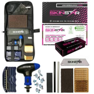 SKINSTAR Reparatur Tool Deluxe Tune Tuning Kit Snowboard Universal Wax