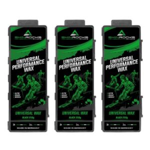 SkinRocks Universal Skiwachs LL Snowboard Bügelwachs All IN ONE Wax 750g black