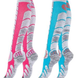 Stark Soul® Skisocken Ski & Snowboard Socken mit Spezialpolsterung, 2 Paar 2 Paar