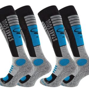 Stark Soul® Skisocken Ski & Snowboard Socken mit Spezialpolsterung, 2 Paar, Funktionssocken 2er-Pack, weiche Polsterungen an den Belastungszonen, Dehnungszonen am Knöchel und Spann, Weiche Zehennaht