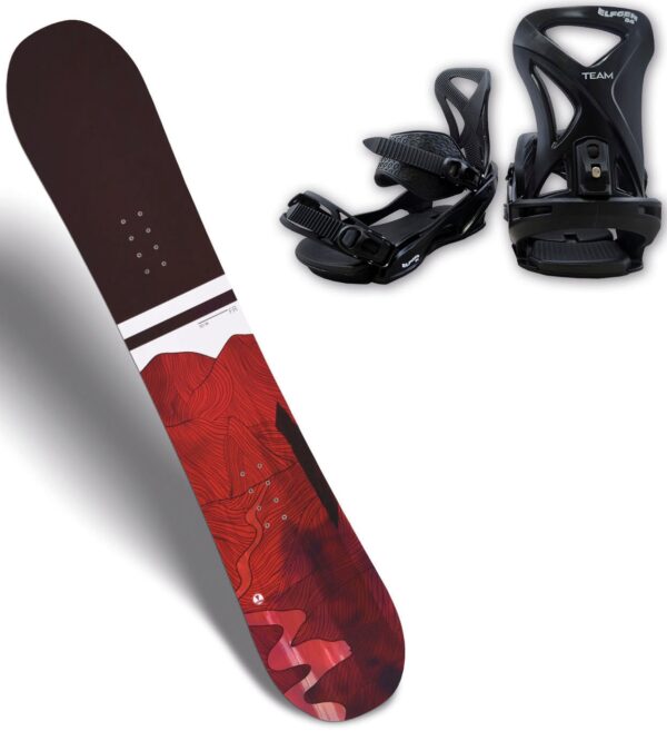 TRANS Snowboard "TRANS FR MAN RED 21/22", (Set)