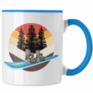 Trendation Tasse Snowboard Tasse Geschenk Snowboardfahrer Geschenkidee Grafik Vintage R