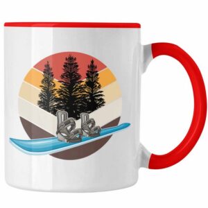 Trendation Tasse Snowboard Tasse Geschenk Snowboardfahrer Geschenkidee Grafik Vintage R