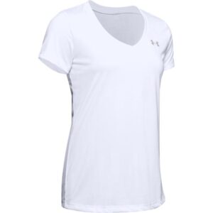 Under Armour Tech SS V-Neck Solid Damen T-Shirt (Weiß XS ) Skiunterwäsche