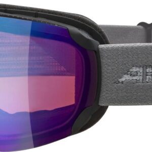 Alpina Pheos Quattroflex Skibrille (835 schwarz/grau, Scheibe: QUATTROFLEX HICONMIRROR blau)