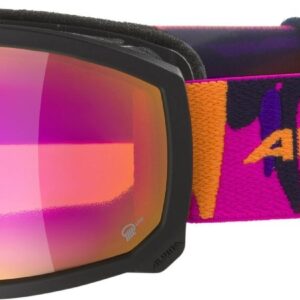 Alpina Scarabeo Junior Brillentäger Skibrille HM (853 black/pink matt, Scheibe: Quattroflex Lite pink (S2))