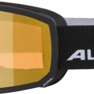 Alpina Scarabeo S Skibrille Mirror (833 black, Scheibe: Hicon MIRROR, gold (S2))