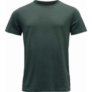 Devold of Norway Eika 100% Merino Herren T-Shirt (Grün S) Skiunterwäsche