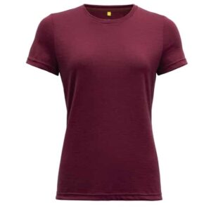 Devold of Norway Eika Women T-Shirt 100% Merino Damen (Beere M) Skiunterwäsche