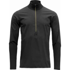 Devold of Norway Running Merino Cover Zip Neck Herren Laufshirt (Schwarz XXL ) Skiunterwäsche