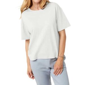 Mandala Boxy T-Shirt Damen (Weiß L ) Skiunterwäsche