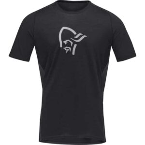 Norröna fjora wool T-Shirt M Herren (Schwarz ) Skiunterwäsche