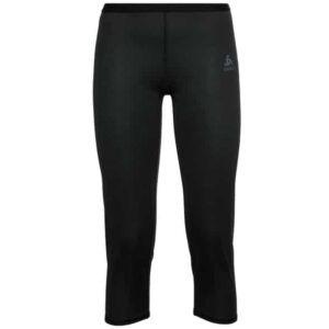 Odlo Active F-Dry Light ECO Bl Bottom 3/4 Pants W Damen Funktionsunterhose (Schwarz XS ) Skiunterwäsche