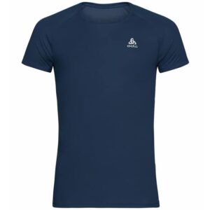 Odlo Active F-Dry Light ECO Bl Top Crew Neck S/S M Herren Funktionsunterhemd (Dunkelblau S ) Skiunterwäsche