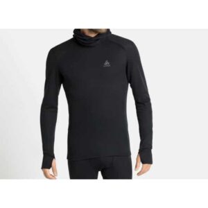 Odlo Active Warm ECO Bl Top Face L/S M Herren (Schwarz ) Skiunterwäsche