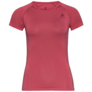 Odlo Performance X-Light ECO Bl Top Crew Neck S/S W Damen Funktionsunterhemd (Dunkelrot L ) Skiunterwäsche