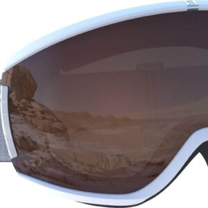 Salomon iVY Access Skibrille (white, Scheibe: tonic orange)